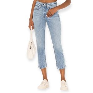 GRLFRND DENIM | The Karolina High Rise Straight Crop in Larchmont